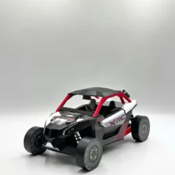 客製化紙紮紅色沙灘車-03