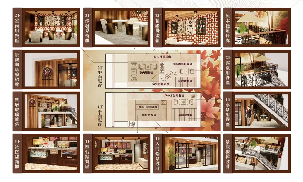紙紮景觀咖啡廳禮盒豪華版-DM-02