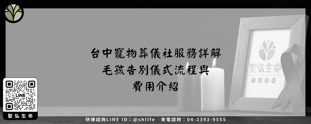 台中寵物葬儀社服務詳解－毛孩告別儀式流程與費用介紹