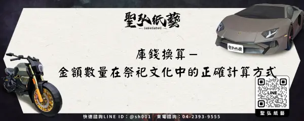 庫錢換算-金額數量在祭祀文化中的正確計算方式